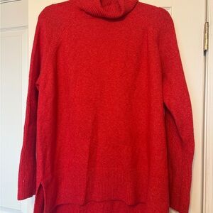 Cozy Red Turtleneck Sweater